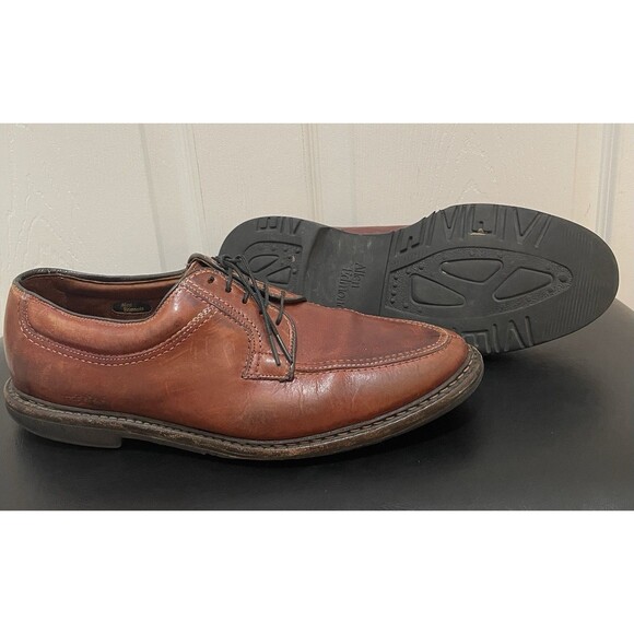 Mens Allen Edmonds Oxford Shoes Wilbert 10 D Made in USA Brown Leather - Picture 10 of 10
